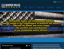 Tablet Screenshot of denverpolicemuseum.org